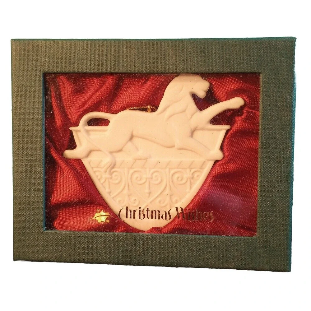 Vtg '02 Mint New Demdaco Courage Stock Holiday Christmas Wishes Ornament #44003